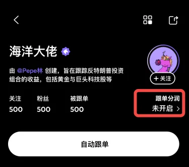 Copy Trading Profit Sharing 