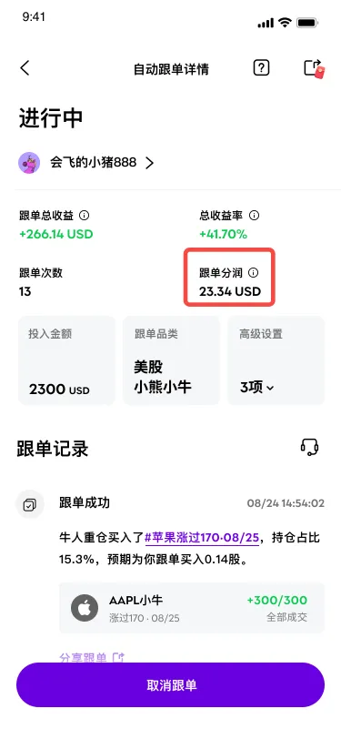 Copy Trading Profit Sharing 